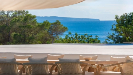 Luxury Sea View Villa for Sale in Sa Caleta with Beach Club Pool and Formentera Views