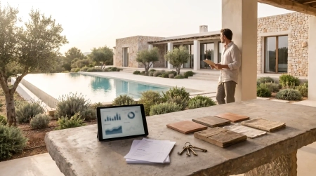 How much does it cost to maintain a luxury villa in Ibiza - pool garden and professional management